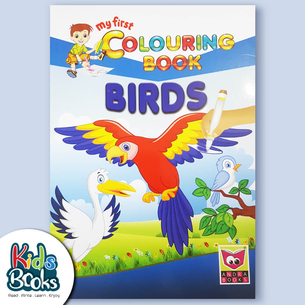 My First Colouring Book of Birds Book Cover