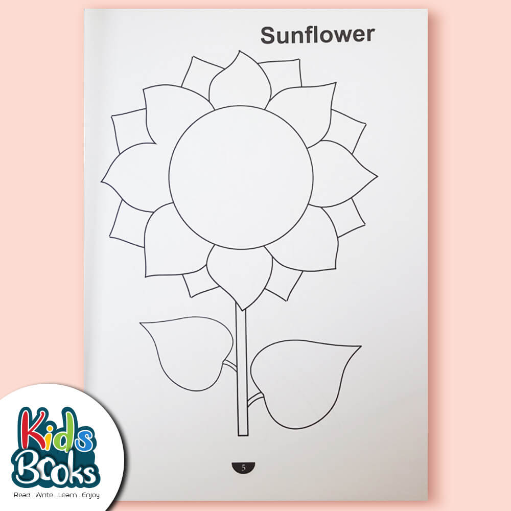 My First Colouring Book of Flowers Inner page 3
