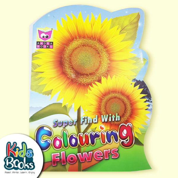 Super Find with Colouring Flowers Book Cover