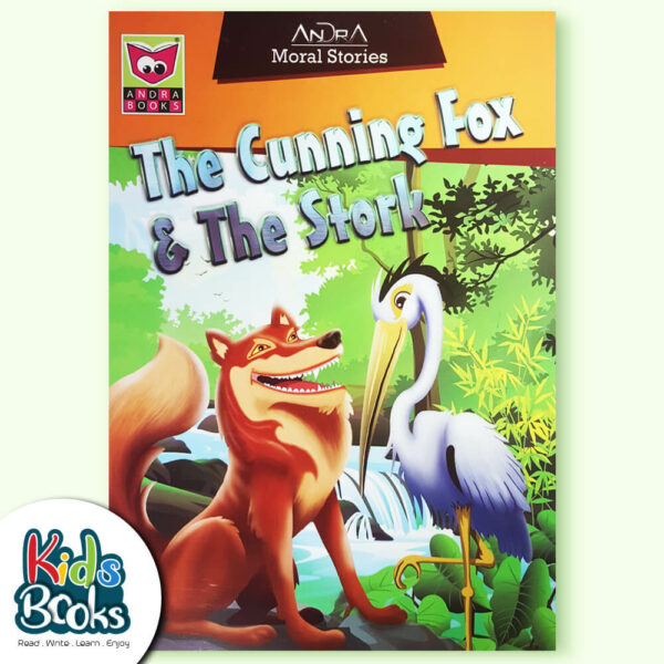 The Cunning Fox and The Stork Story Book Cover