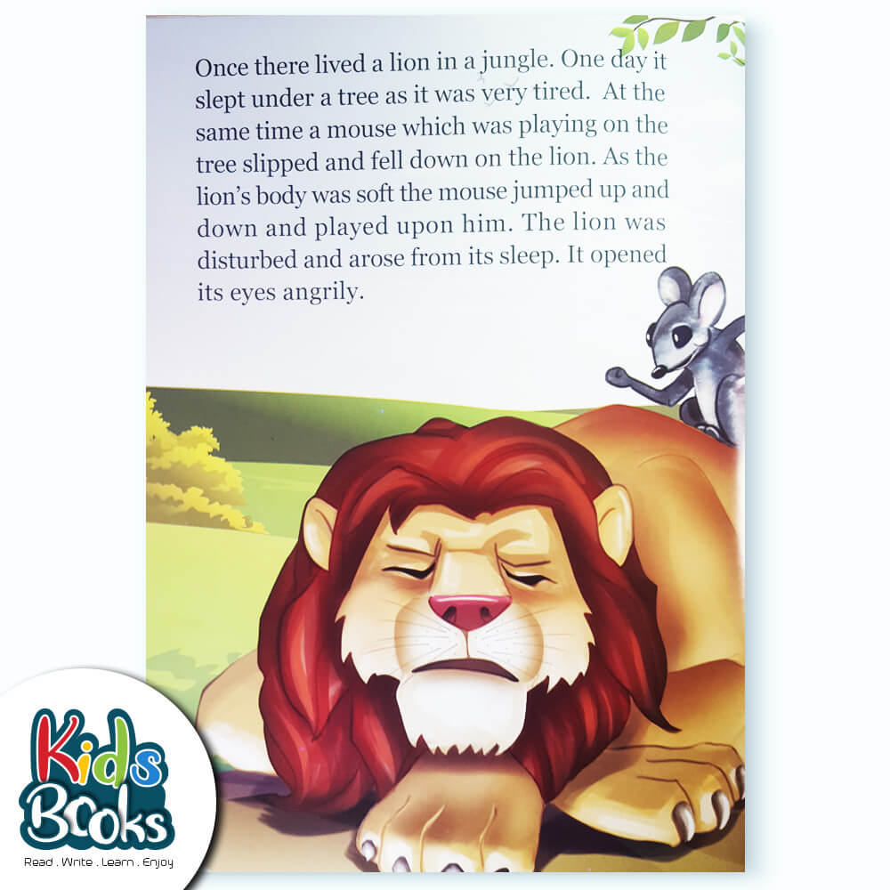 The Lion and The Mouse Story Book Inner Page