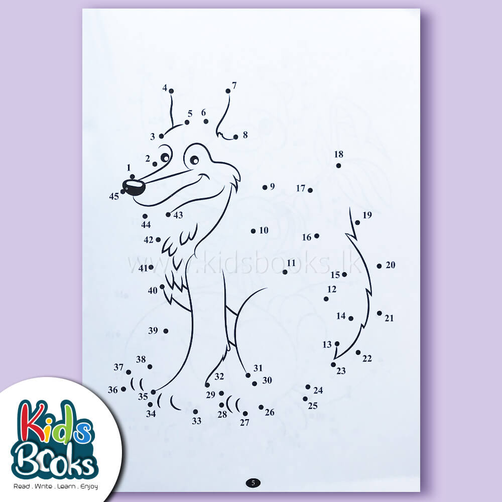 The Greatest Dot to Dot Animals Book Inner Page