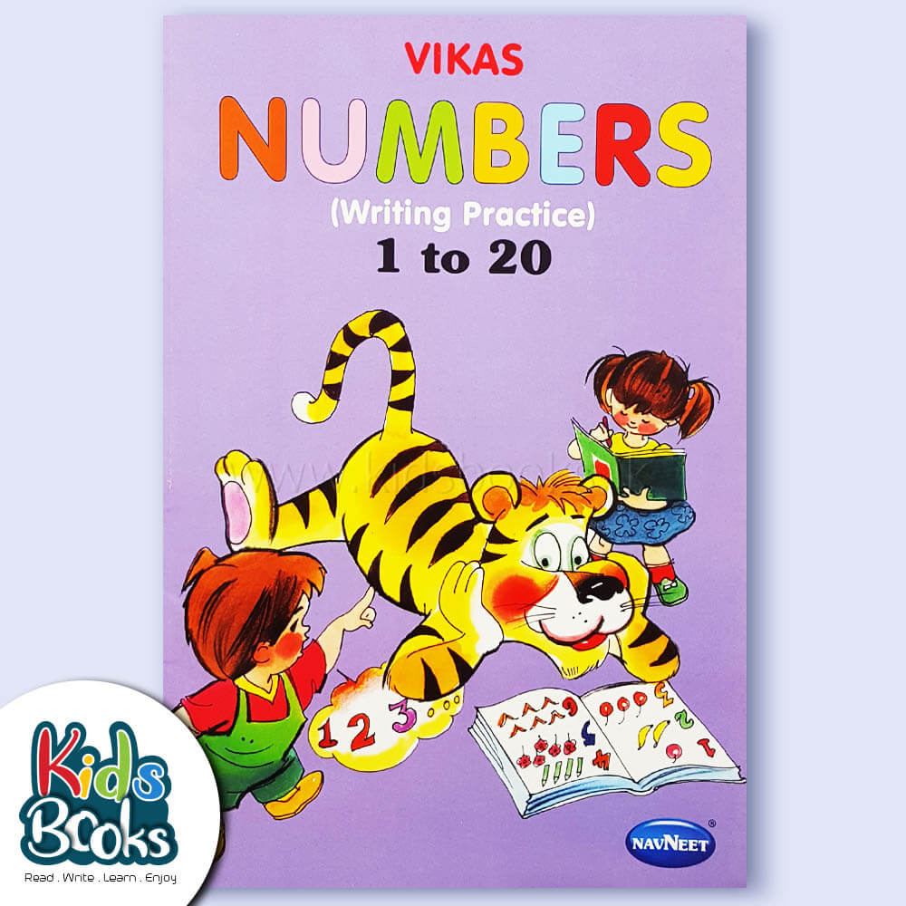 Numbers Writing Practice 1 to 20 Book Cover