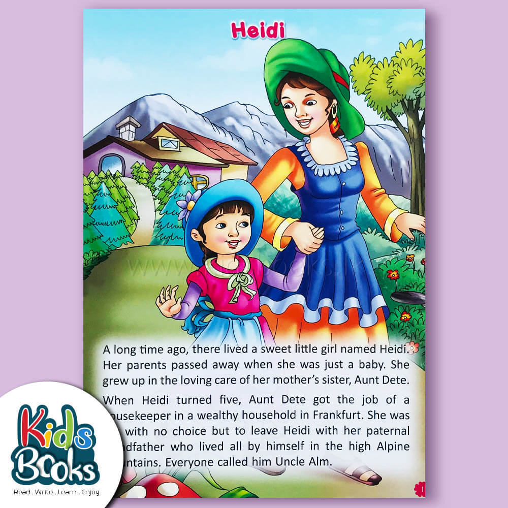 Young Learner's Story Heidi Book Inner Page