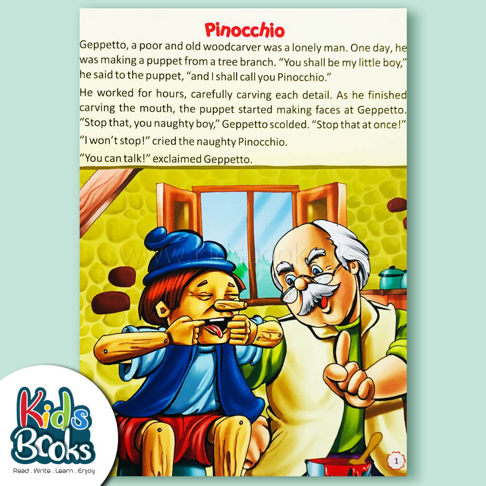 Young Learner's Story Pinocchio Book Inner Page
