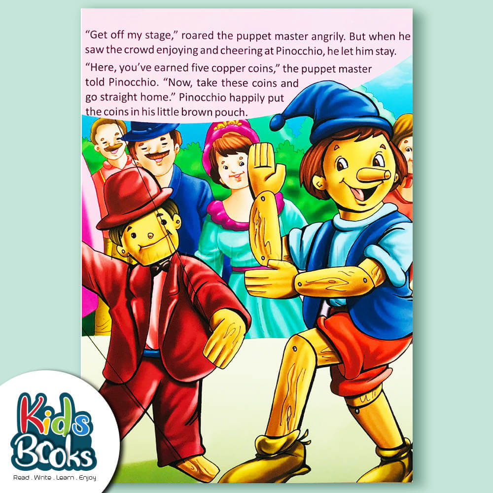 Young Learner's Story Pinocchio Book Inner Page