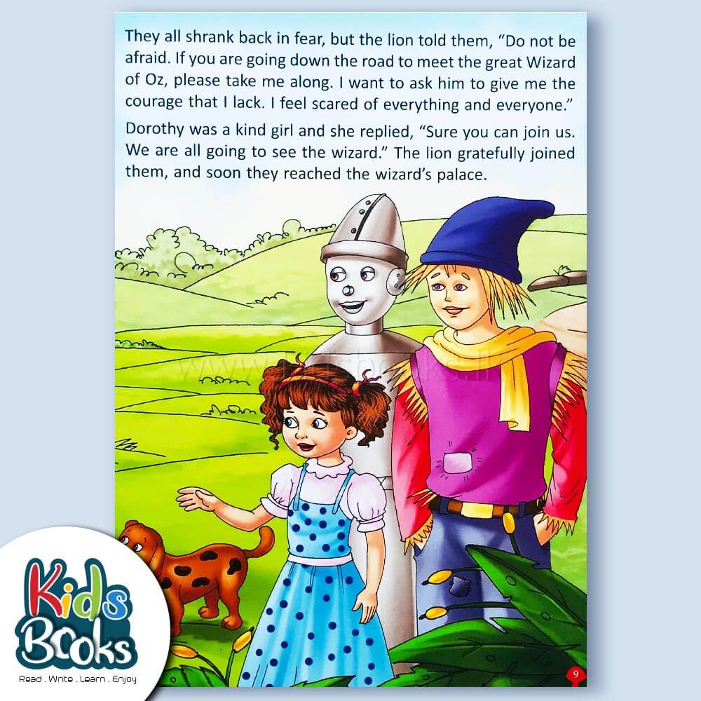 Young Learner's Story The Wizard of Oz Content Page