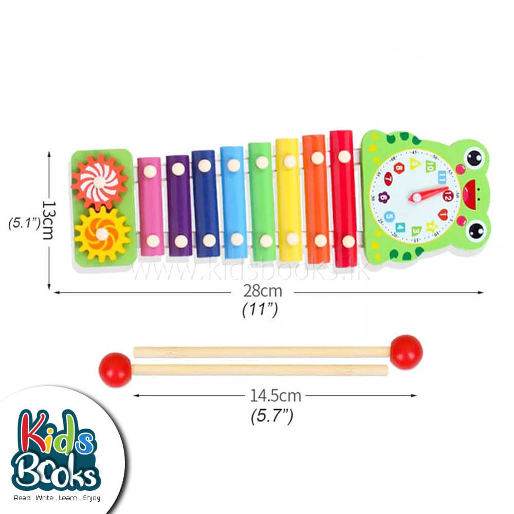 Wooden Rainbow Xylophone Measurements