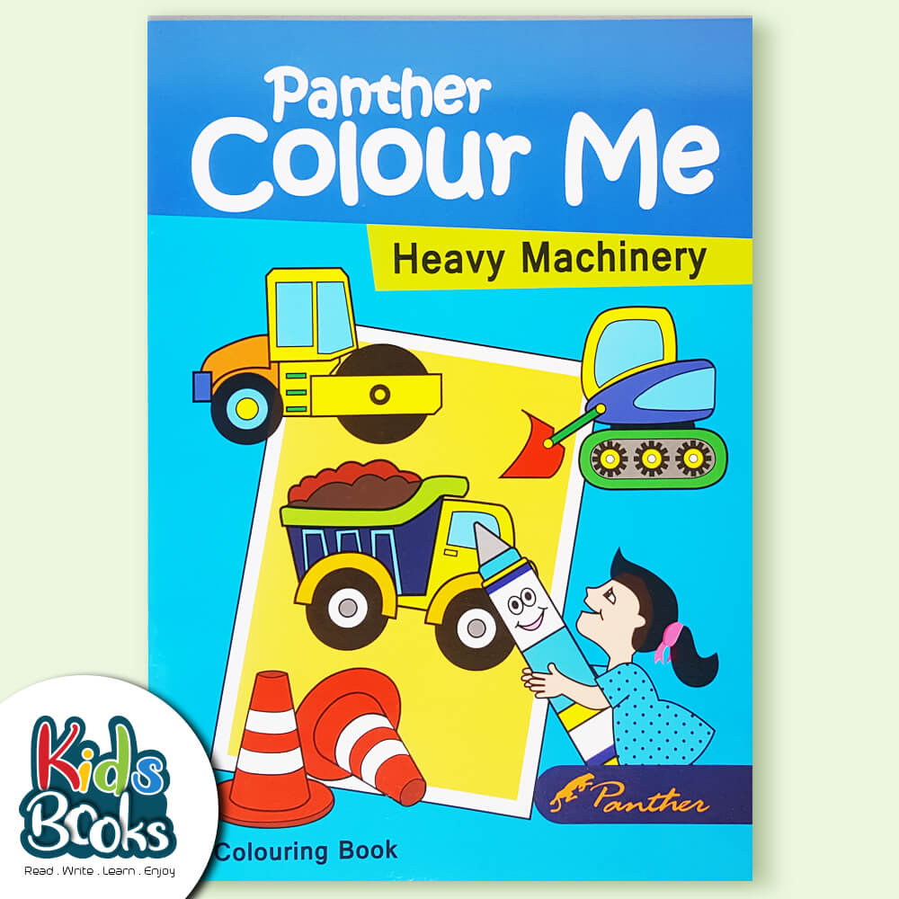 Color Me Book - Heavy Machines Book Cover