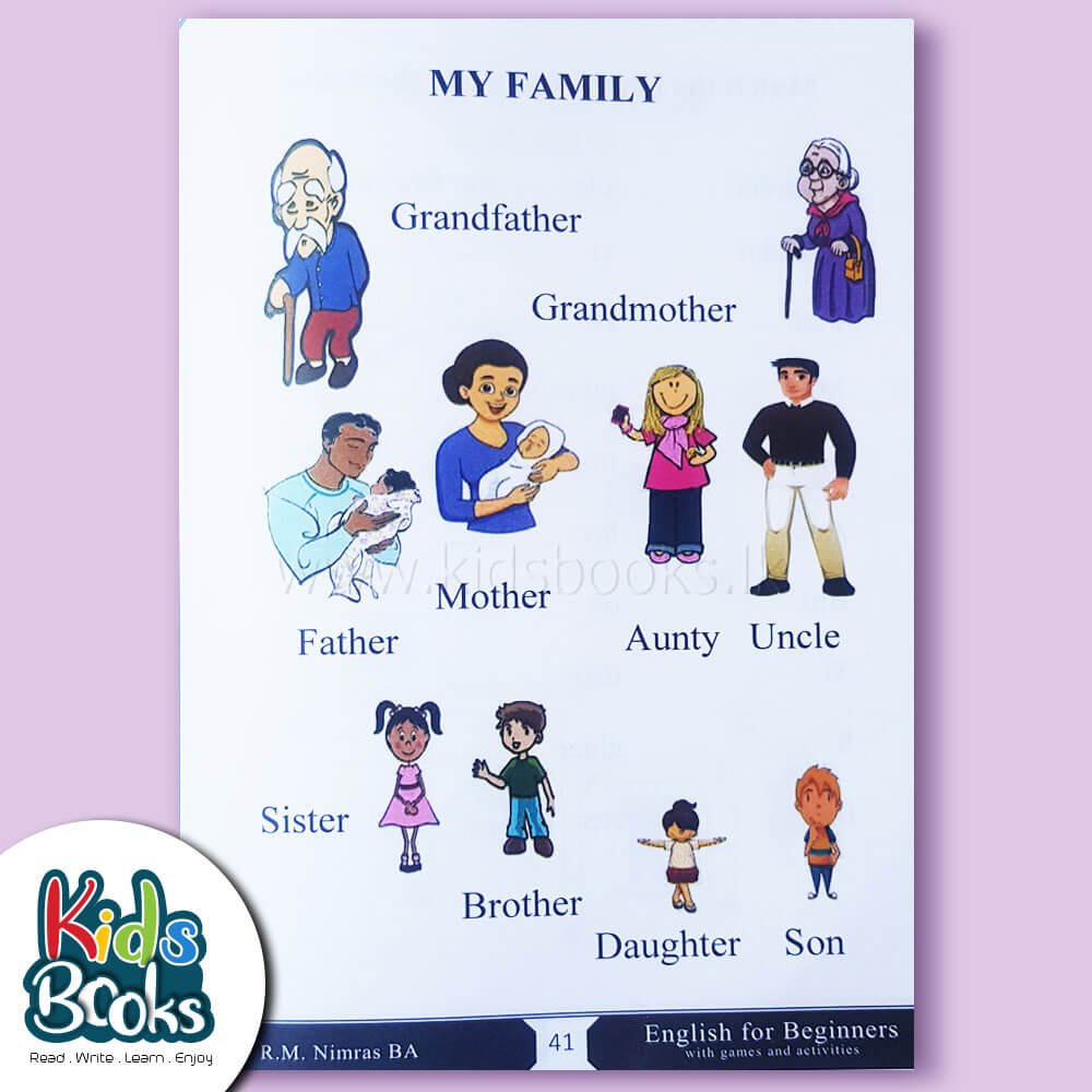 Grade 01- English for beginners with games and activities Inner Page