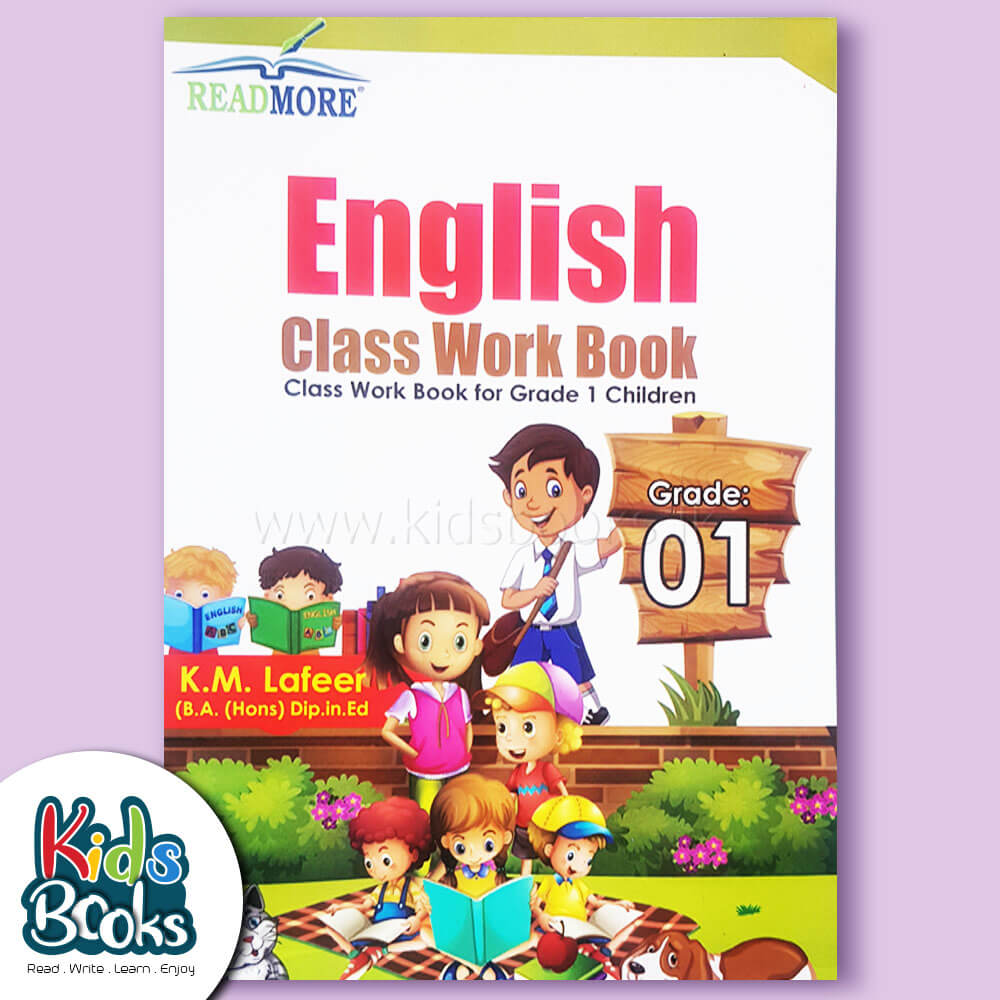 Grade 01- English class work book Book Cover